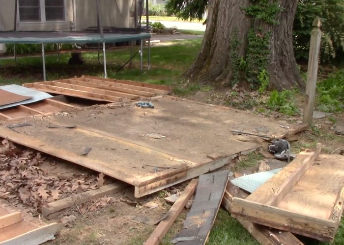 Wood Storage Shed Removal In McKinney TX